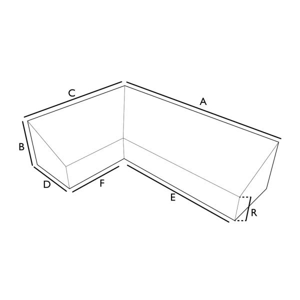 Bâche canapé d'angle