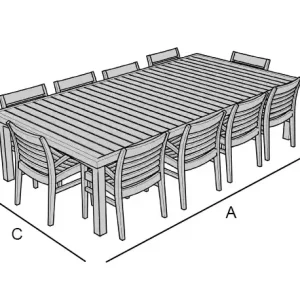 Copertura per Salotto da giardino rettangolare