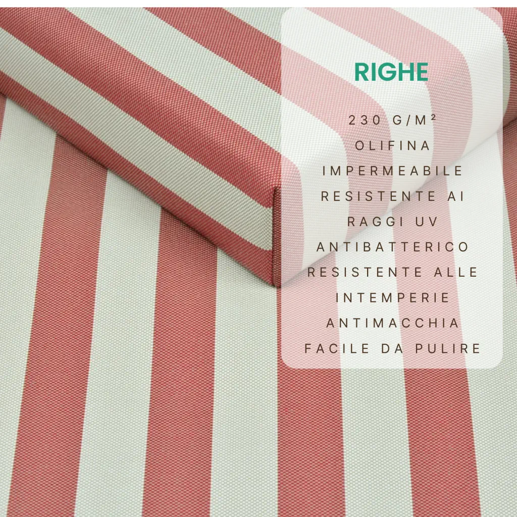 OTOSTAR 2 Federe Per Cuscini 45x45 Cm Impermeabili Per Esterni – Lino Geometrico Nero, Per Giardino E Balcone