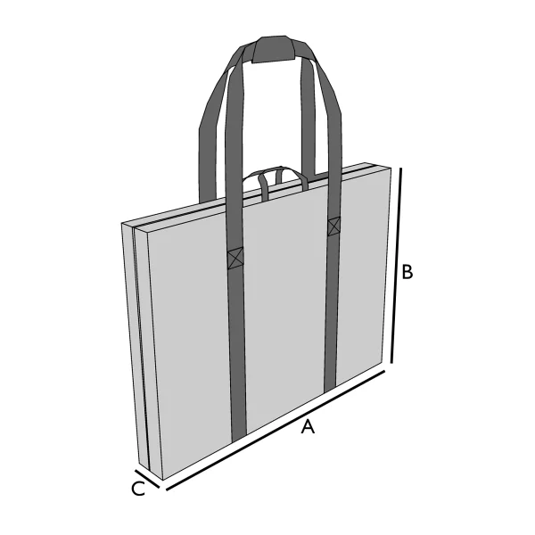borsa per il trasporto di disegni e quadri