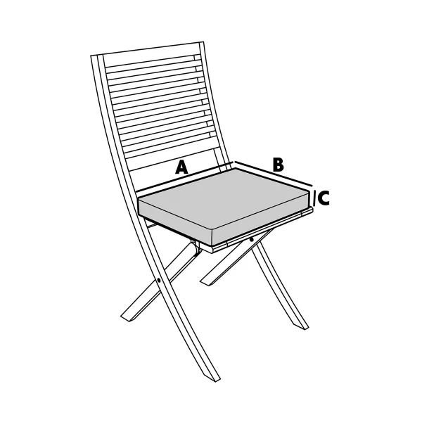 Cuscino da esterno per sedie da giardino
