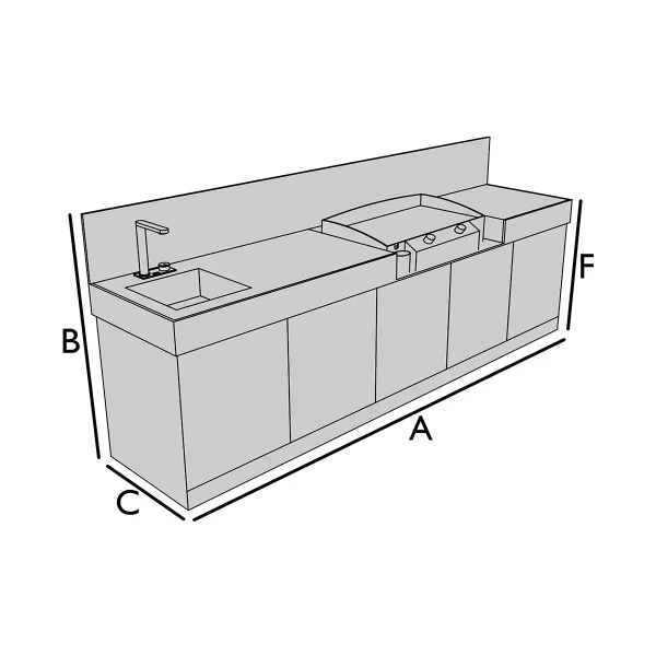 Copertura per cucine da esterno