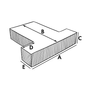 Cuscino interno - forma T (seduta)