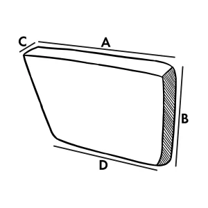 Cuscino interno - Obliquo sinistro (schienale)