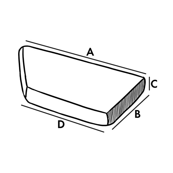 Cuscino interno - Obliquo sinistro (seduta)