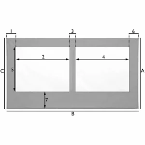 Bâche de terrasse et Patio - 2 fenêtres