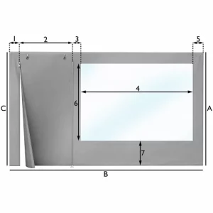 Telo per terrazza e patio - 1 porta e 1 finestra