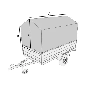 Telo per rimorchio alto con sbraccio