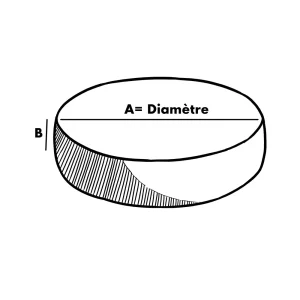 Fodera per cuscino interno seduta rotonda