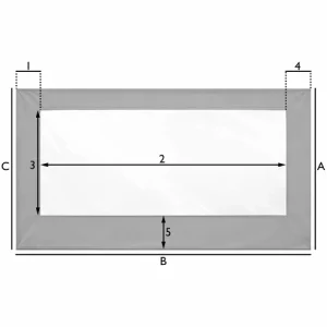 Telo per terrazza e patio - 1 finestra